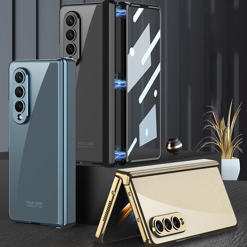 For Samsung Galaxy Z Fold4 5G Magnetic Hinged Folding Case - Black