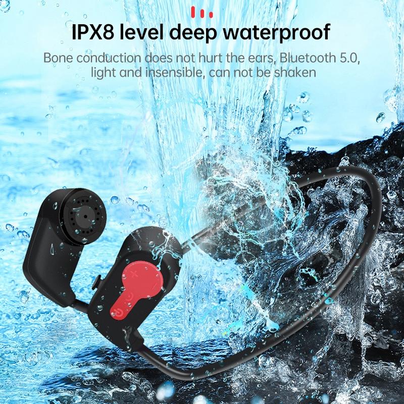 Waterproof K3 Bone Conduction Bluetooth Headphones - 16gb Ram - Gray 8