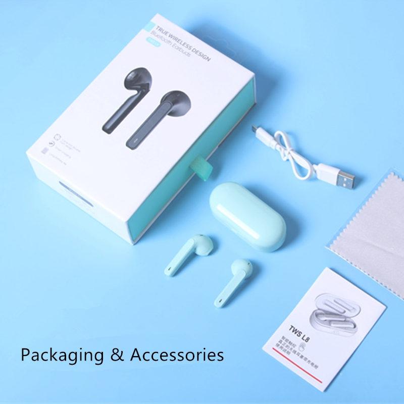 Wireless Bluetooth Earphones - Tws8 - White 8
