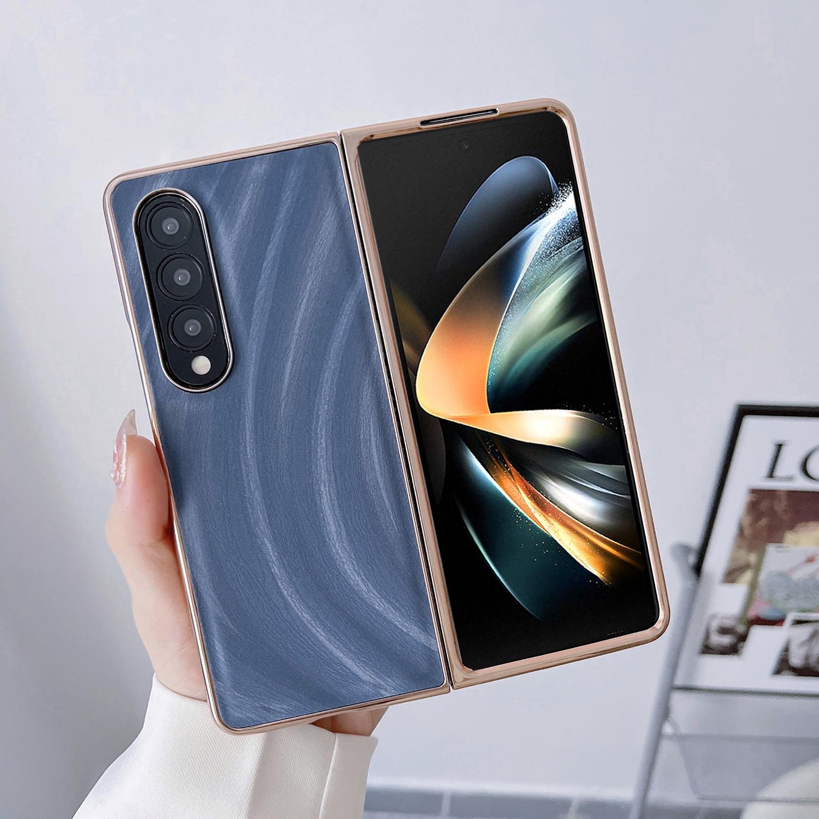 For Samsung Galaxy Z Fold4 5G Nano Electroplating Case - Silver Bead Grey 3