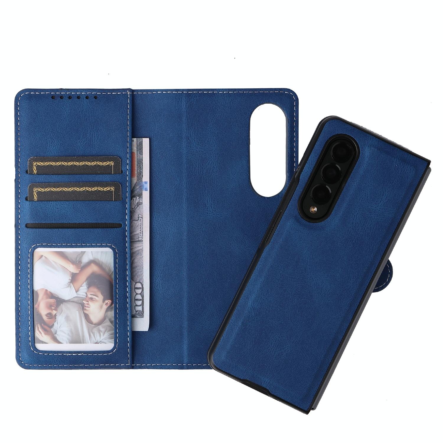 For Samsung Galaxy Z Fold4 5G Foldable Leather Case - Detachable - Black 11