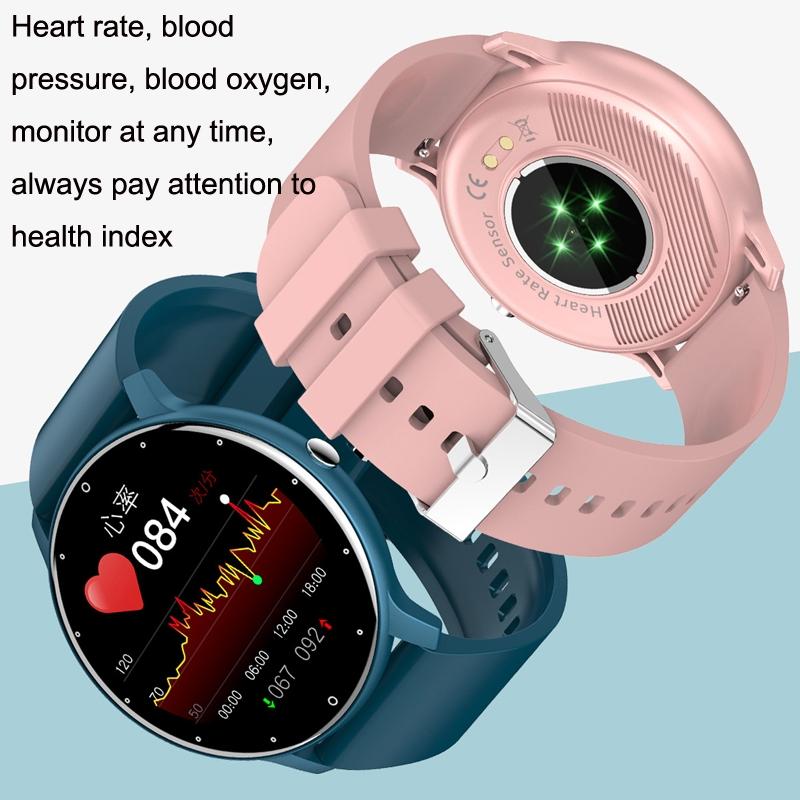 Smart Heart Rate Blood Pressure Oxygen Monitoring Sports Pedometer Wireless Bluetooth Watch - Gold 6