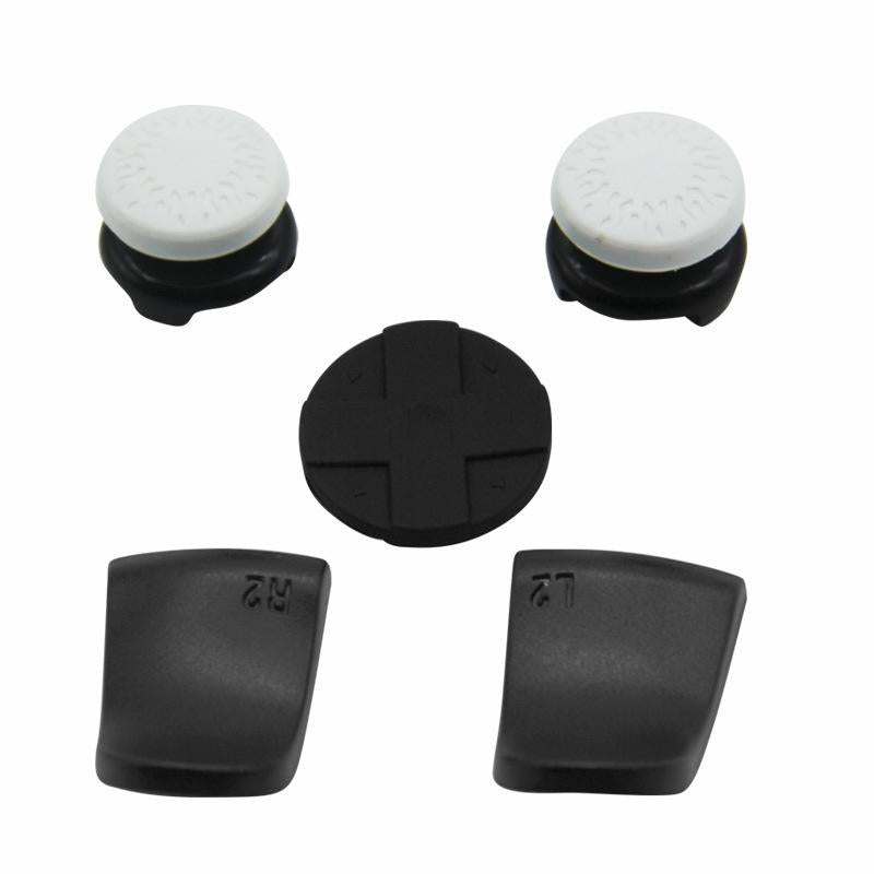 5-in-1 L1 / R1 Extended Key Game Handle for Sony Ps5 - Cross & Lengthened Keys - Black White 10