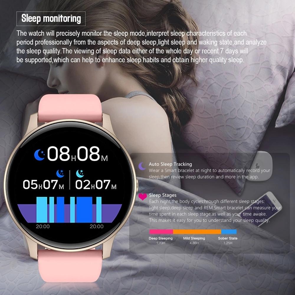 Smart Watch With Heart Rate And Blood Pressure Monitoring - Pink 4