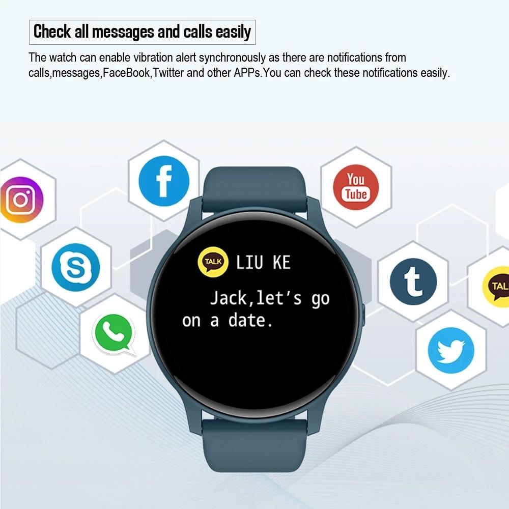 Smart Watch With Heart Rate And Blood Pressure Monitoring - Pink 6