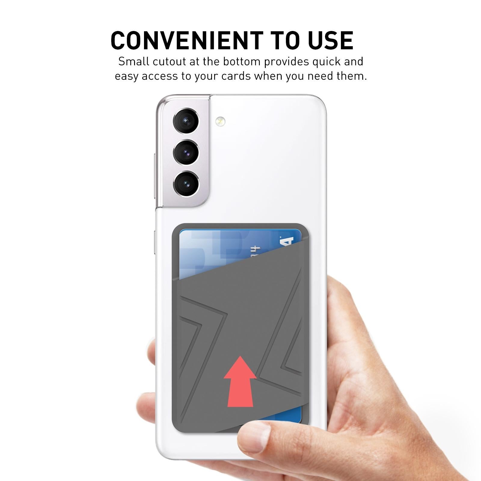 Silicone Card Case Black - Midnight Blue 4