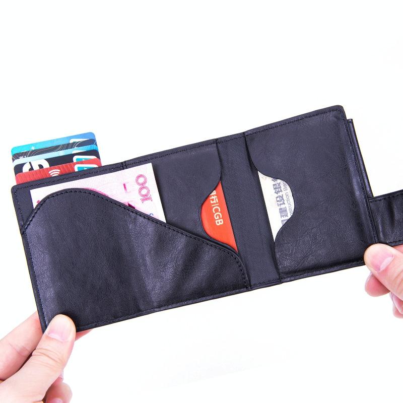Rfid-protected Aluminum Coin Purse - Secure & Stylish - Carbon Fiber Black 8