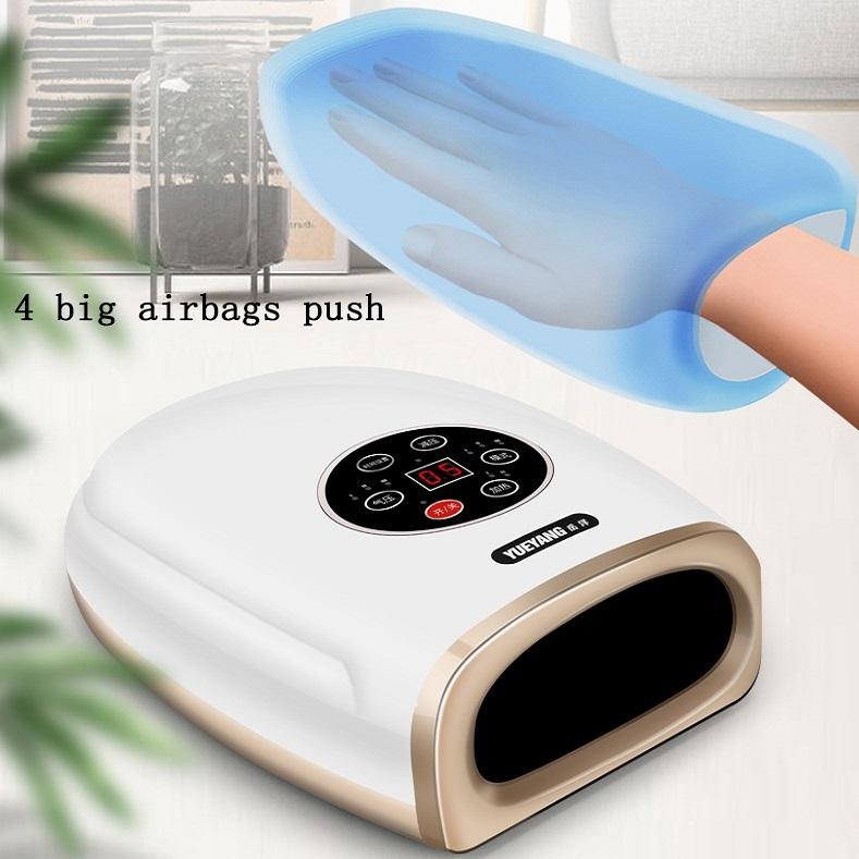 Hand Finger Joint Massager Wrist Palm Physiotherapy Mouse Meridian Acupoint Plug Amber Gold - Pearl Black 6