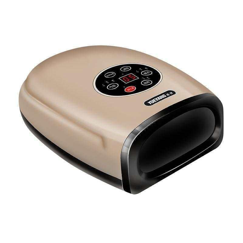 Hand Finger Joint Massager Wrist Palm Physiotherapy Mouse Meridian Acupoint Plug Amber Gold - Pearl Black 11