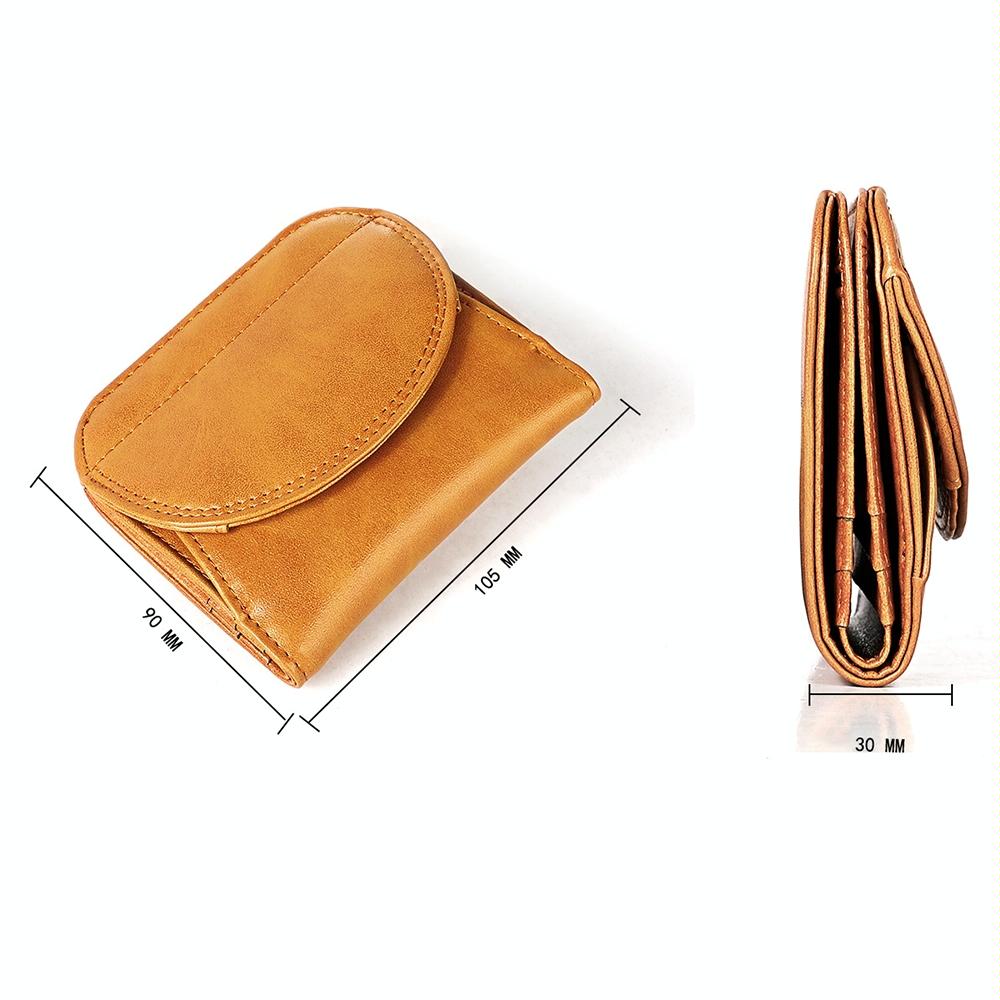 Women Leather Rfid Blocking Coin Purse - Compact Design - Purple 3