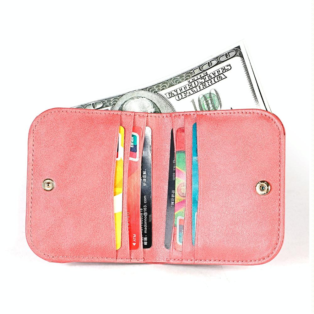 Women Leather Rfid Blocking Coin Purse - Compact Design - Purple 6