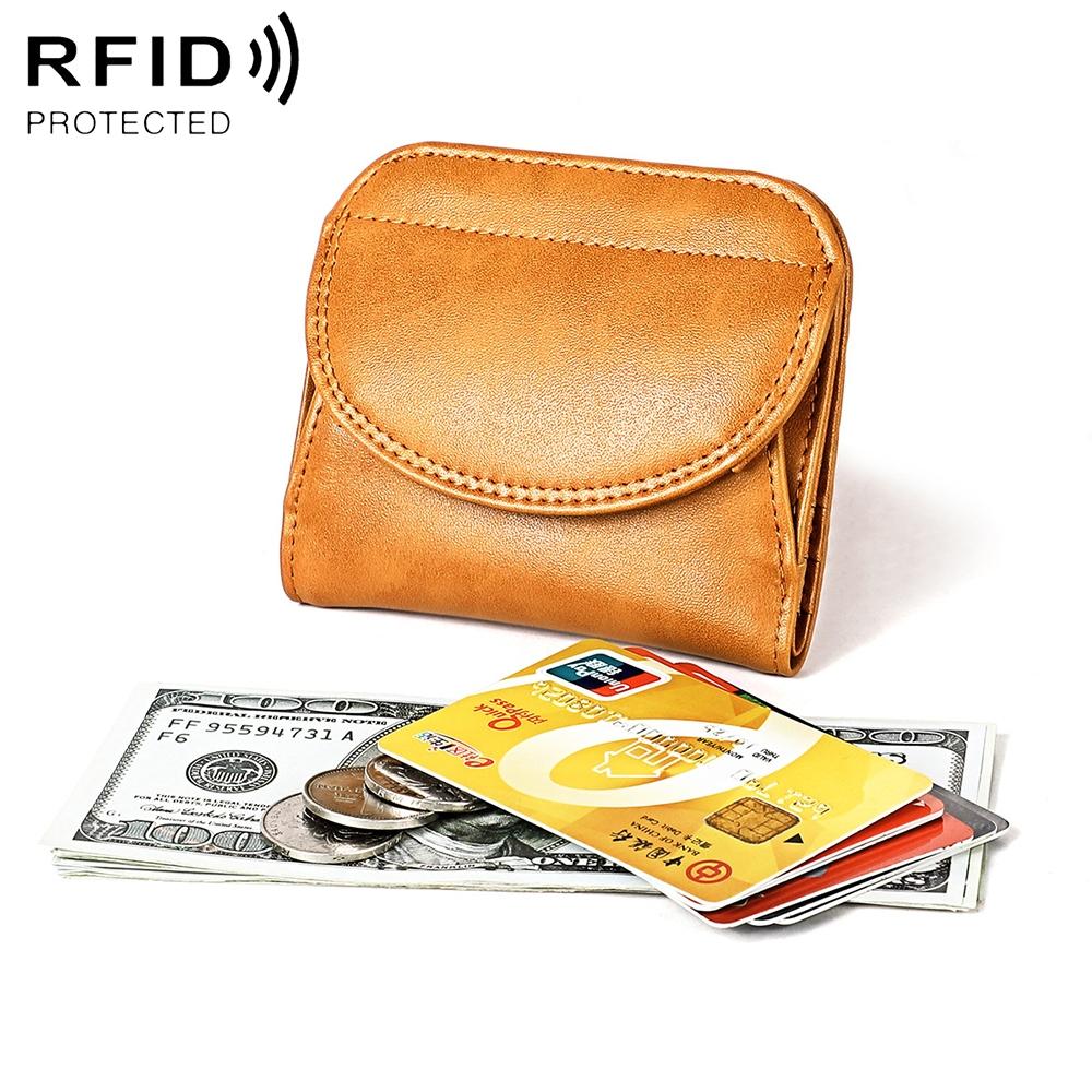 Women Leather Rfid Blocking Coin Purse - Compact Design - Purple 12