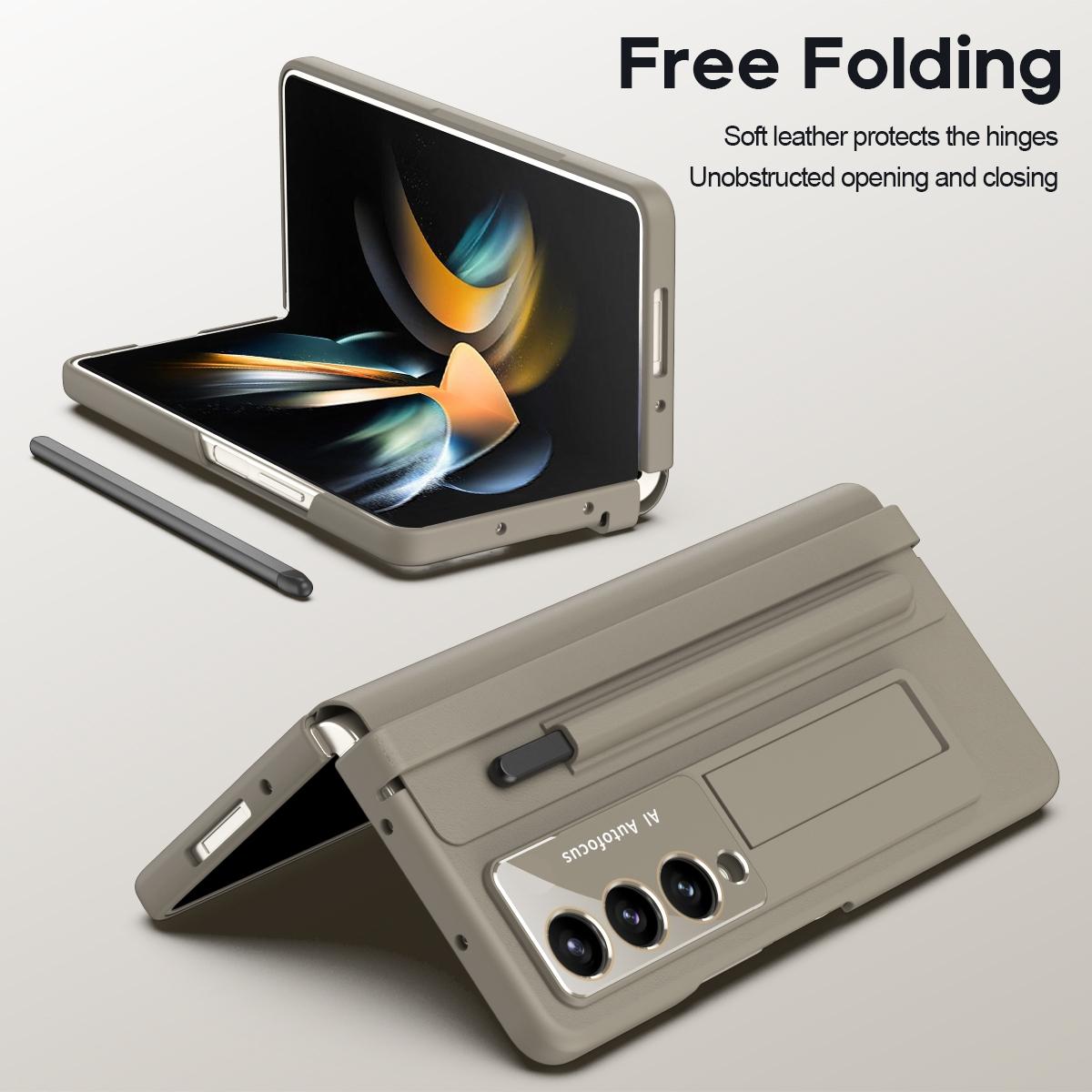 For Samsung Galaxy Z Fold4 5G Full Coverage Pc Case With Pen - Blue 13