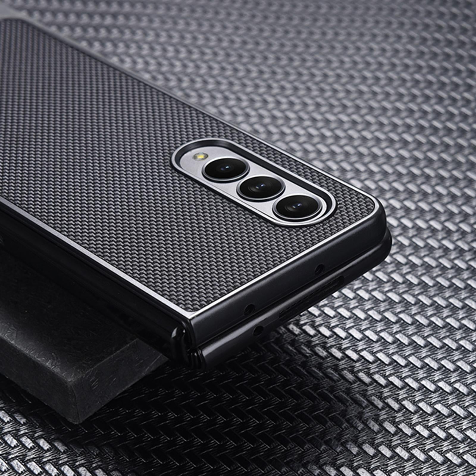For Samsung Galaxy Z Fold4 5G Shockproof Nylon Phone Case - Black 5