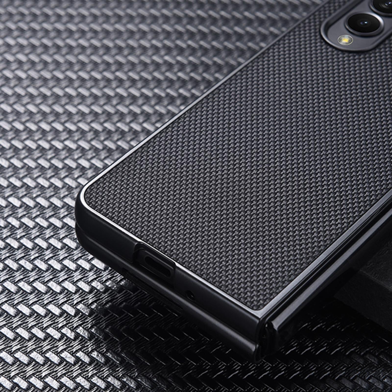For Samsung Galaxy Z Fold4 5G Shockproof Nylon Phone Case - Black 6