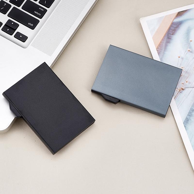 Aluminum Rfid Blocking Card Holder - Compact Design - Red 8