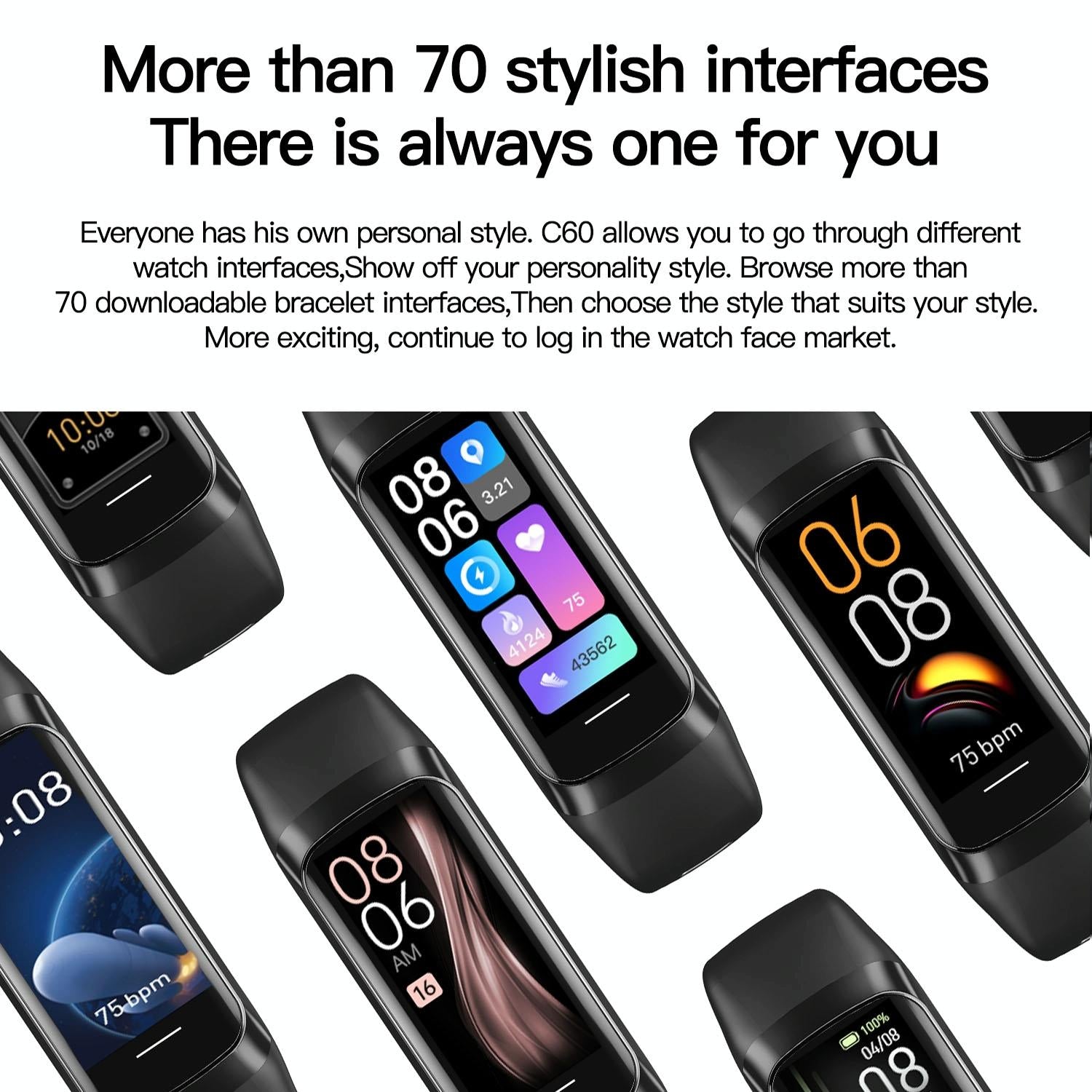 Ip67 Waterproof Smart Fitness Band - Compact And Durable - Grey 4