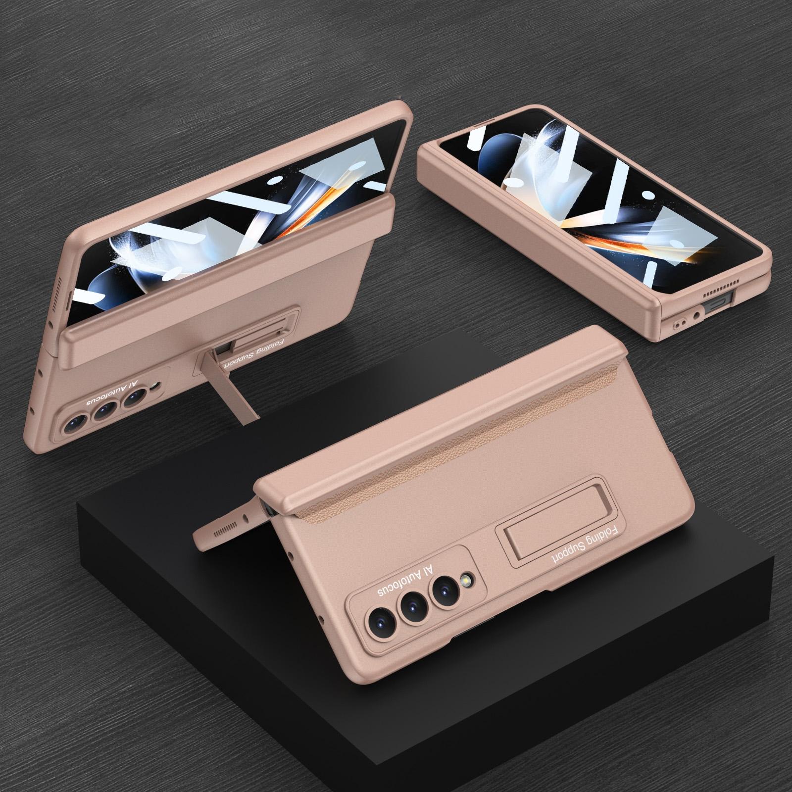 For Samsung Galaxy Z Fold4 5G Foldable Magnetic Hinge Case - Compact Design - Black 8