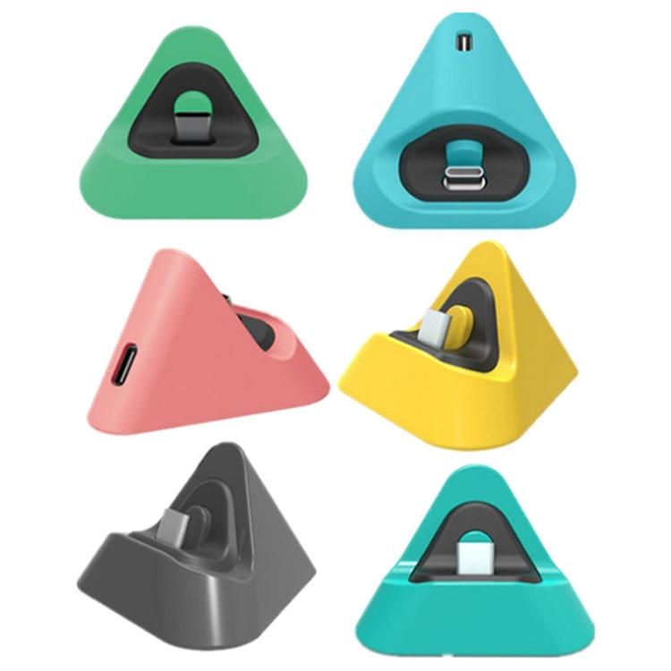 2-pack Portable Triangle Charger for Nintendo Switch / Lite - Dynamic Green 3