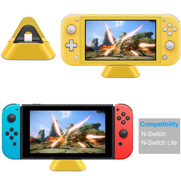 2-pack Portable Triangle Charger for Nintendo Switch / Lite - Dynamic Green 4