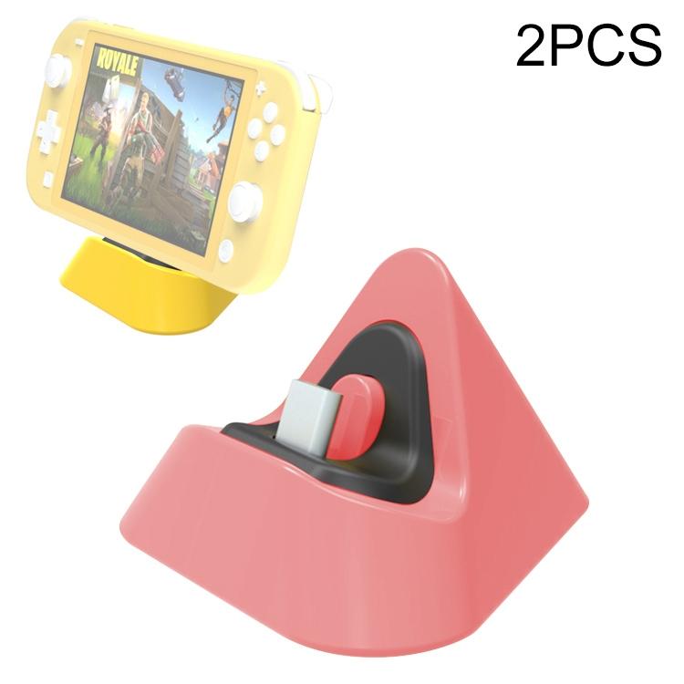 2-pack Portable Triangle Charger for Nintendo Switch / Lite - Dynamic Green 11