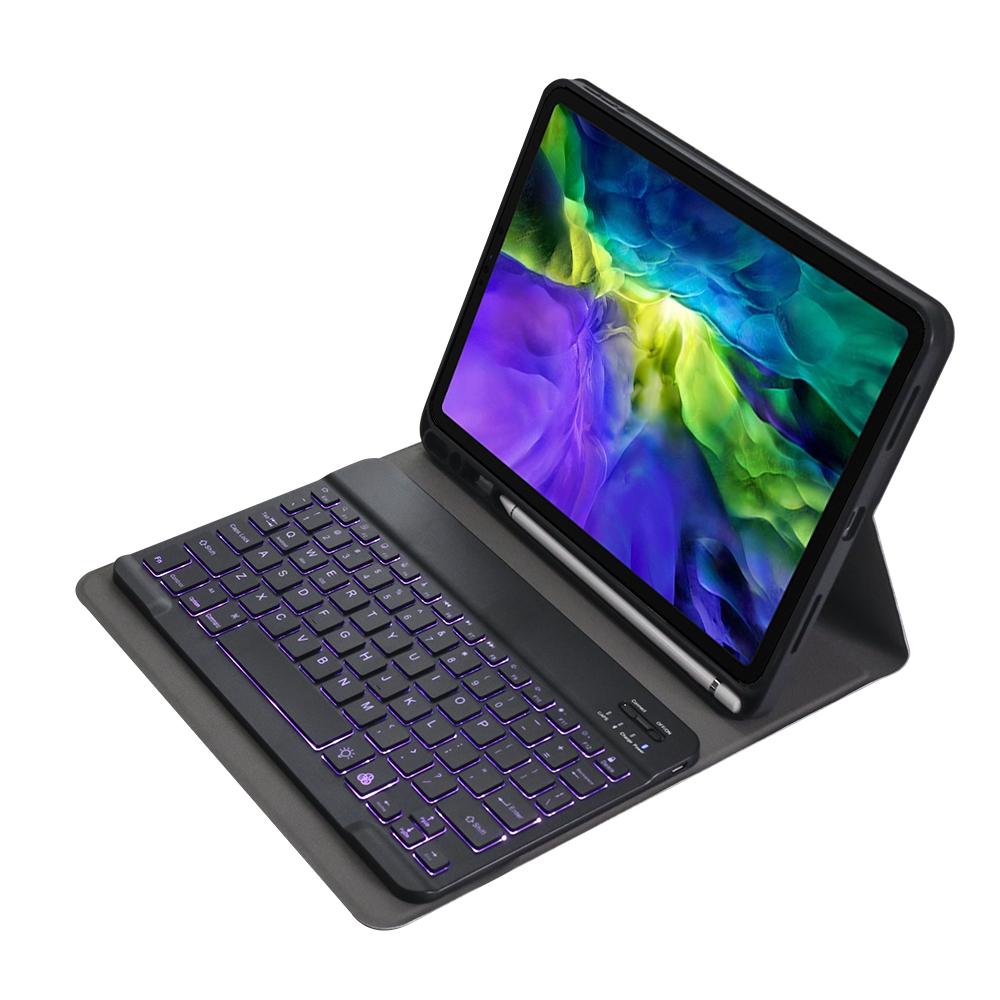 Detachable Bluetooth Keyboard Case For Ipad Pro 11 With Backlight & Pen Slot - Dark Blue 4