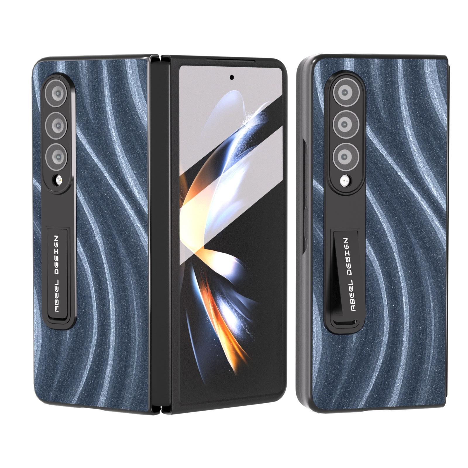 For Samsung Galaxy Z Fold4 5G Galactic Pattern Phone Case - Integrated Protection - Blue