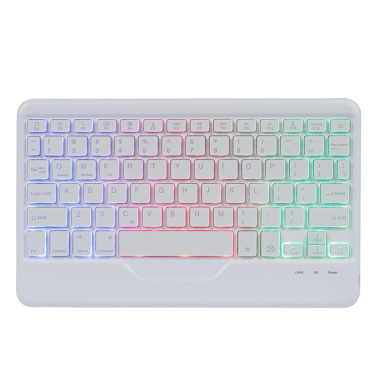 10.2 / 10.5 Inch Bluetooth Keyboard Tablet Case With Triangle Holder & Pen Slot - Gradient Purple 10