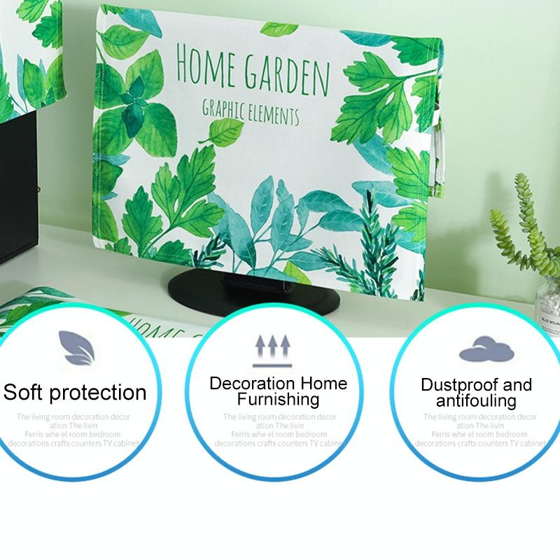 Universal 3-in-1 Desktop Pc Dust Cover - Fits 20-22 Inch - Butterfly 5