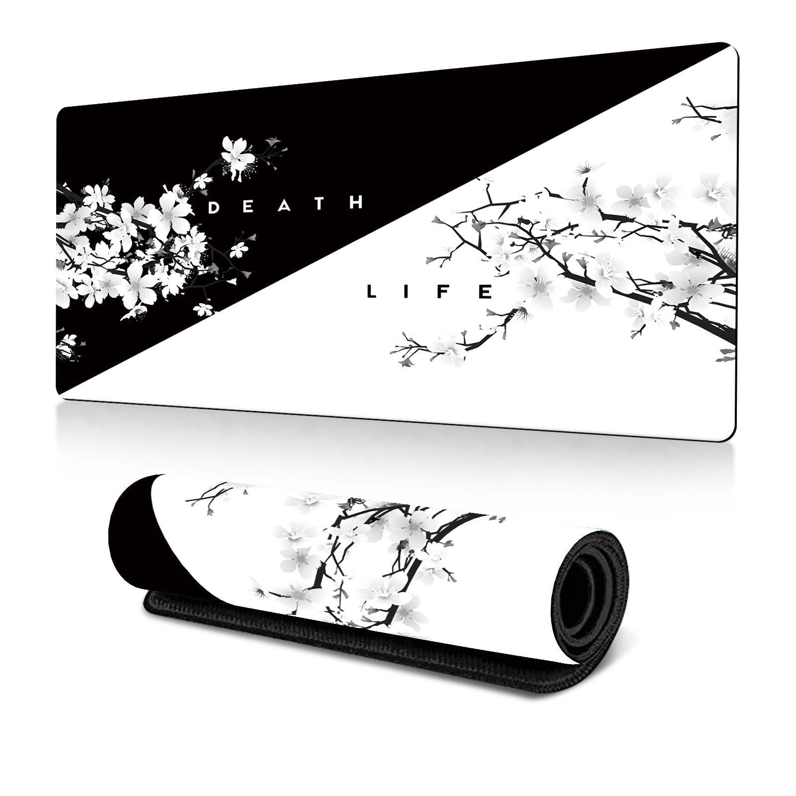 Cherry Blossom Ink Painting Mouse Pad Non Slip - Pattern 9 - 300X700X2Mm