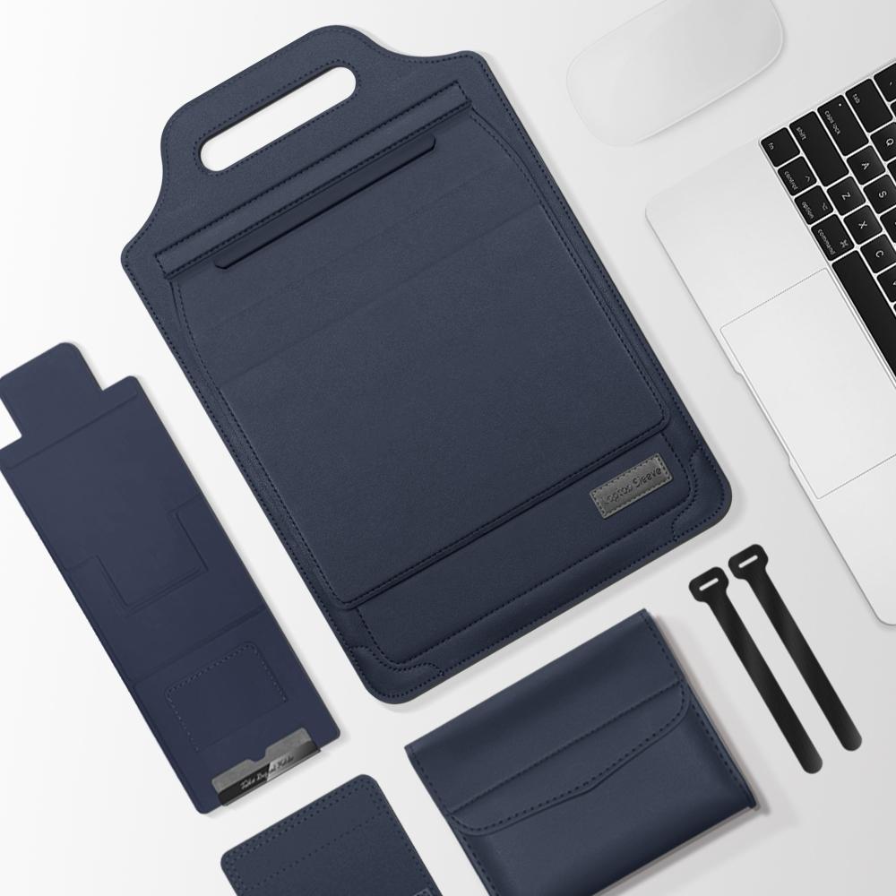 Versatile Laptop Bag with Mouse Pad Stand - Red 9
