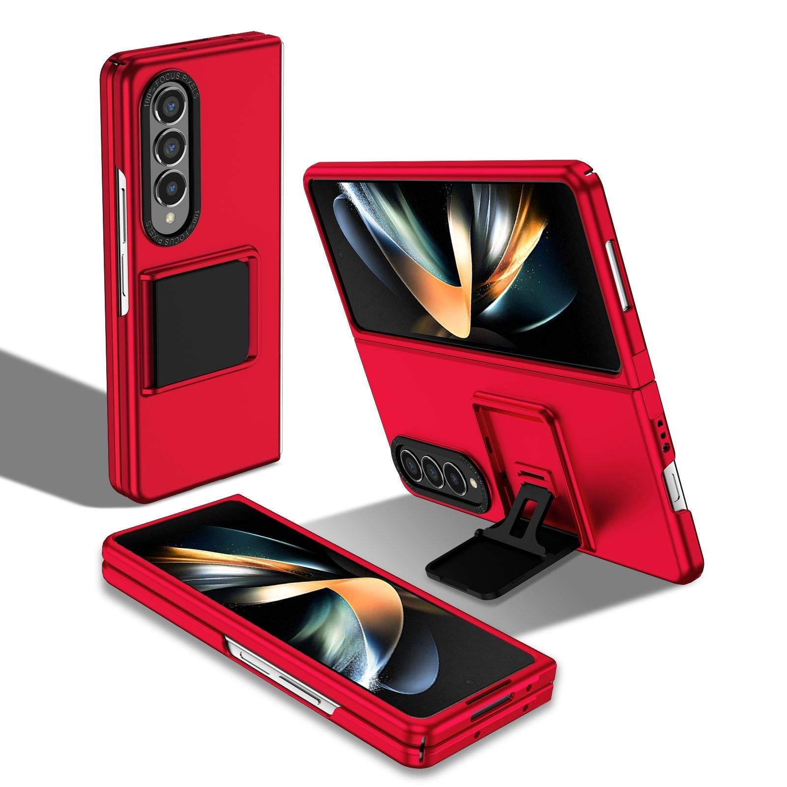 For Samsung Galaxy Z Fold4 5G Foldable 3D Design Phone Case - Blue