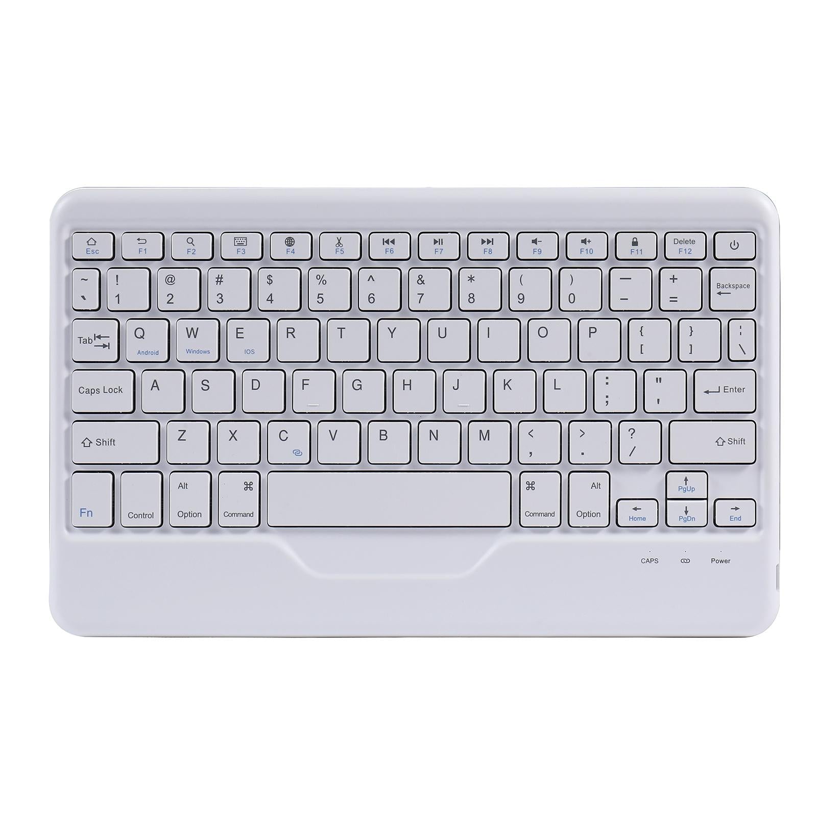 10.2 / 10.5 Inch Bluetooth Keyboard Tablet Case With Triangle Holder & Pen Slot - Gradient Purple 24