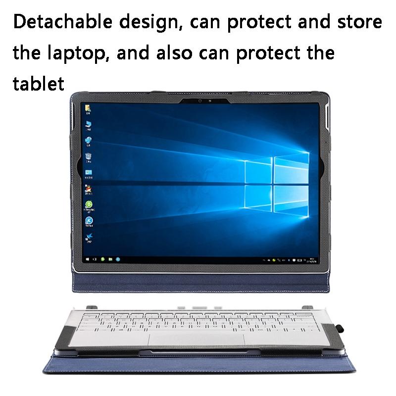 13.5 Inch Protective Sleeve for Microsoft Surface Book 2 in Pu Leather - Deep Blue 5