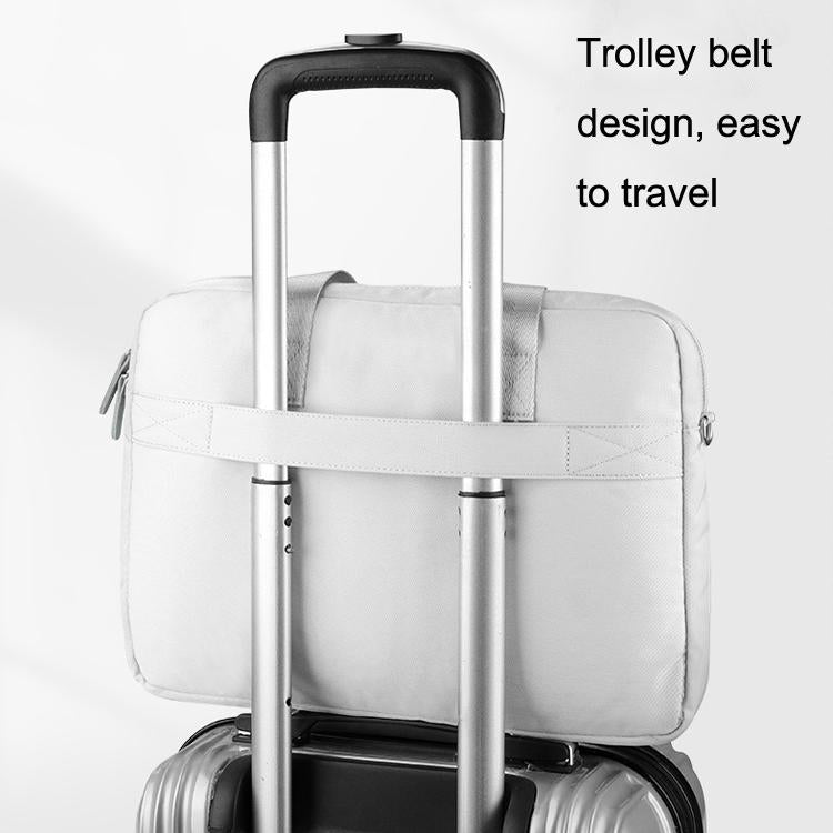 Portable Messenger Bag for Laptops - Apple Huawei Xiaomi Basne - Ladder Hand Gray + Gray Pu Power Package 7