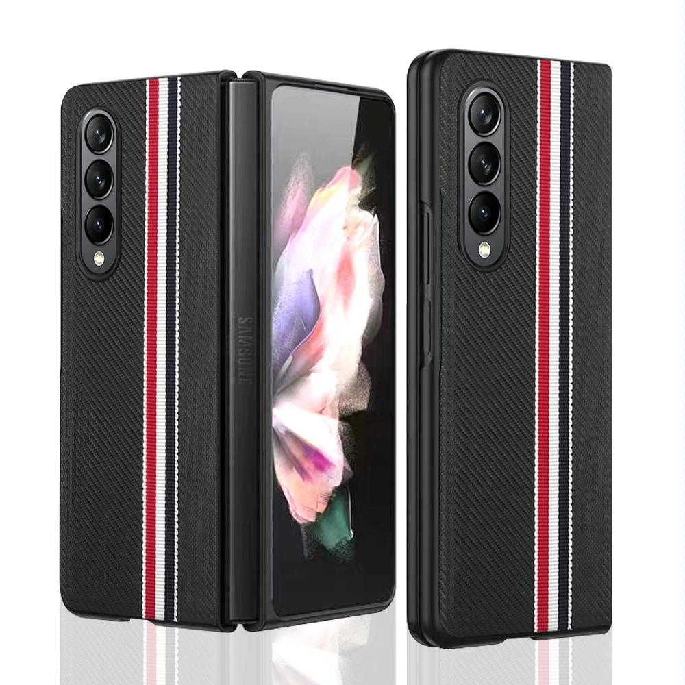 For Samsung Galaxy Z Fold4 5G Shockproof Twill Phone Case - Pc Tpu - Green 14