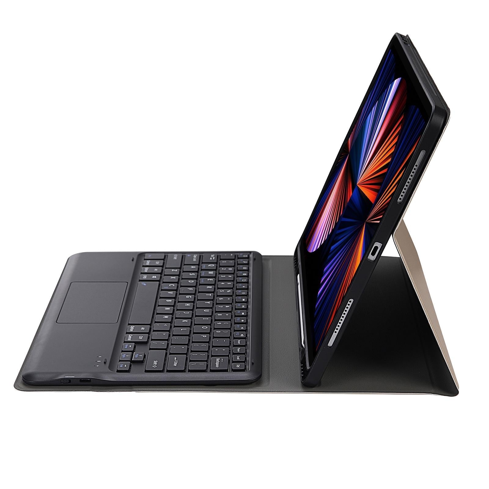 Detachable Bluetooth Keyboard Tablet Case For Ipad Pro 12.9 - Ultra-Thin With Touchpad Pen Slot & Holder - Dark Blue 13