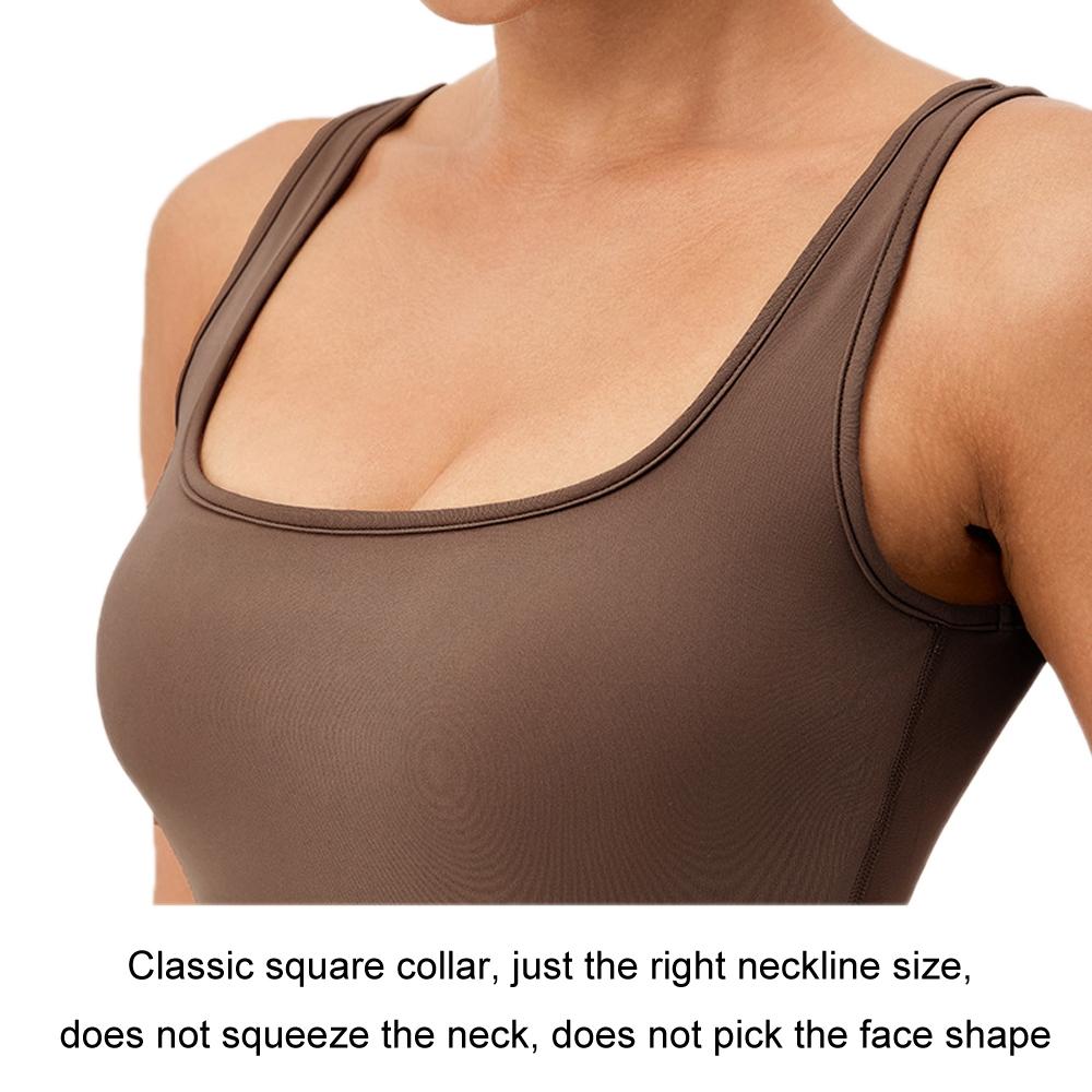 Yoga Bodysuit With Chest Pad Size L Tight Fit - Mocha Colour - L 6