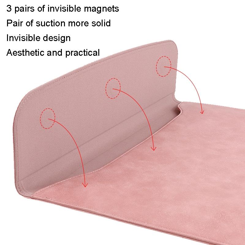 13.3 / 14 Inch Slim Tablet Case with Magnetic Suction for Laptops - Pink 4