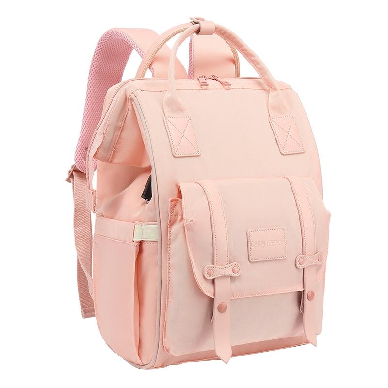Convertible Diaper Bag Backpack for Baby Care - Pink 11