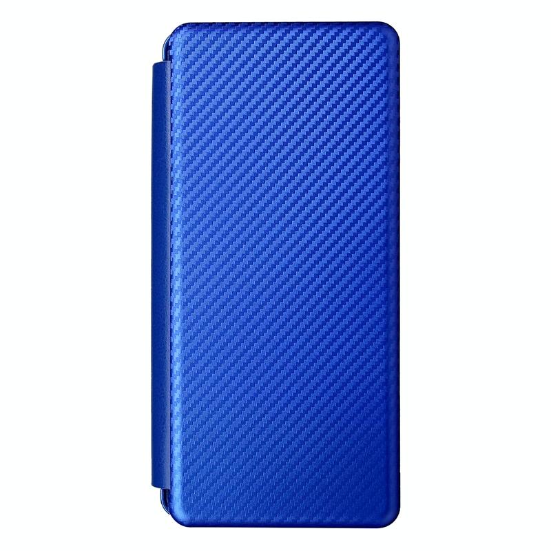 For Samsung Galaxy Z Fold4 5G Carbon Fiber Flip Leather Case - Green 3