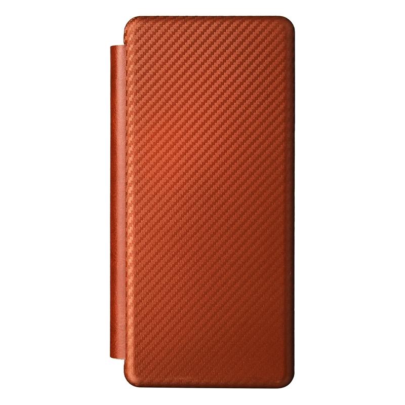 For Samsung Galaxy Z Fold4 5G Carbon Fiber Flip Leather Case - Green 9