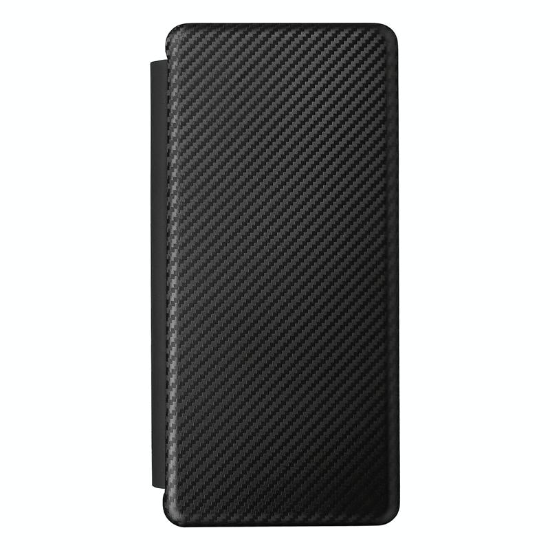 For Samsung Galaxy Z Fold4 5G Carbon Fiber Flip Leather Case - Green 15