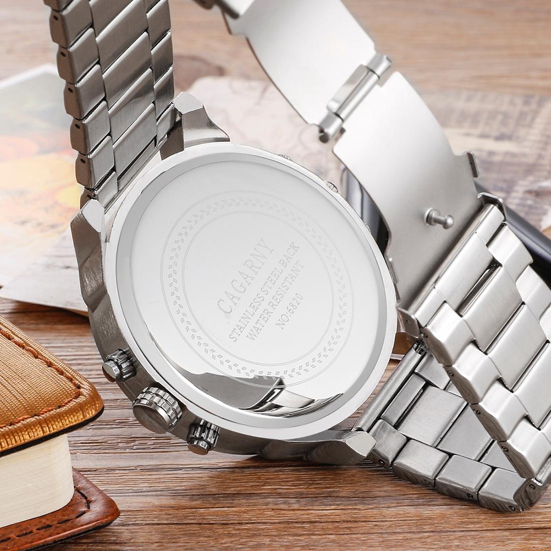 Large Dial Dual Time Zone Business Watch - Fashionable Quartz - Wa0024D 13