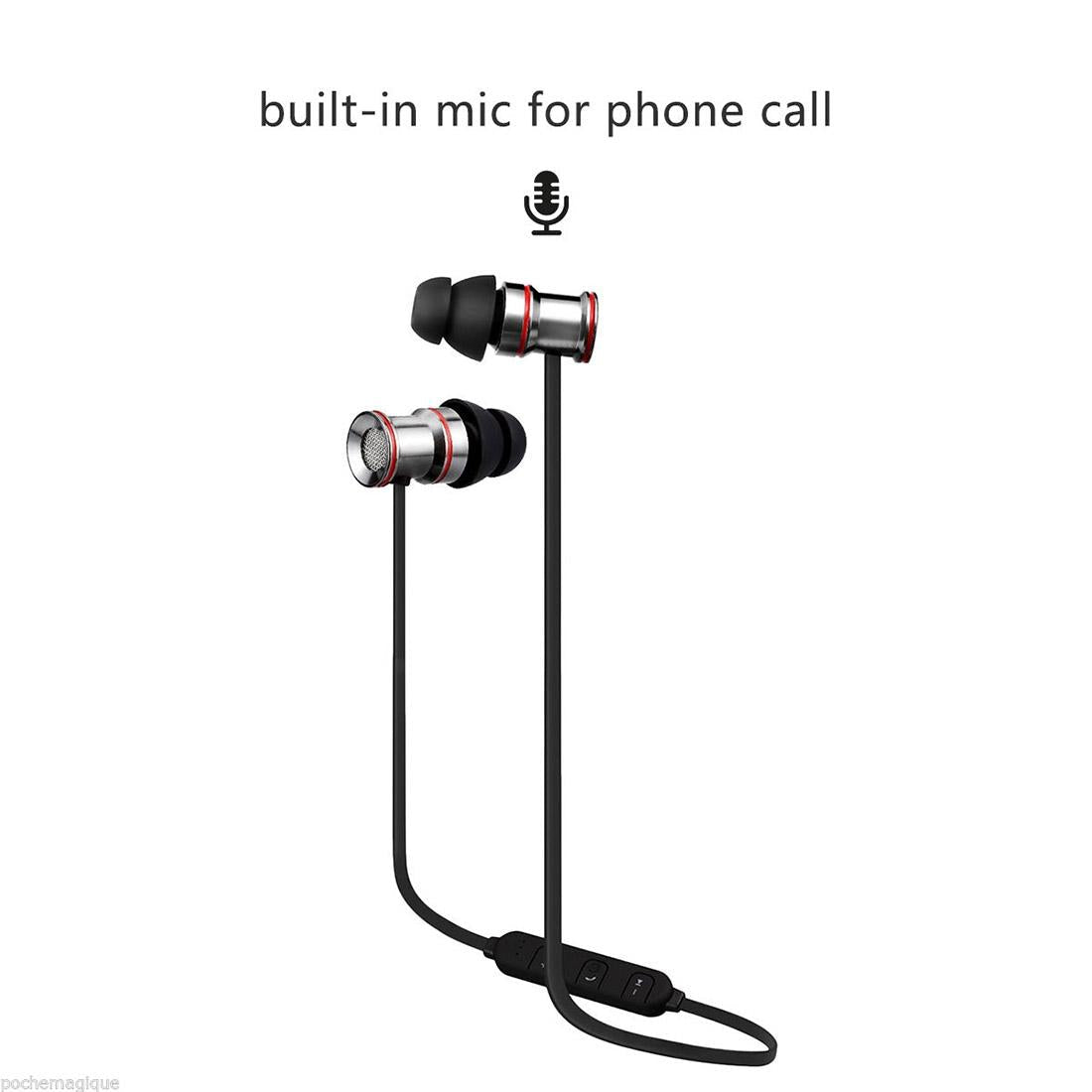 Waterproof Magnetic Sport Earbuds with Mic - Wireless Bluetooth V4.1 - Ip7G9654D 5