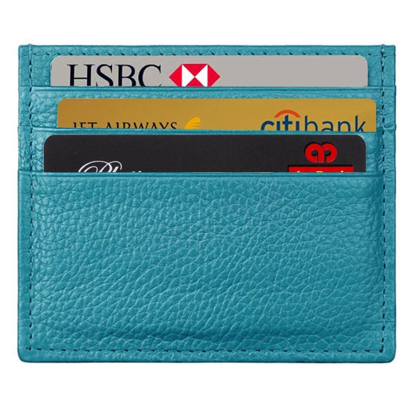 Leather Rfid Card Holder - Blocking - Dark Blue 15