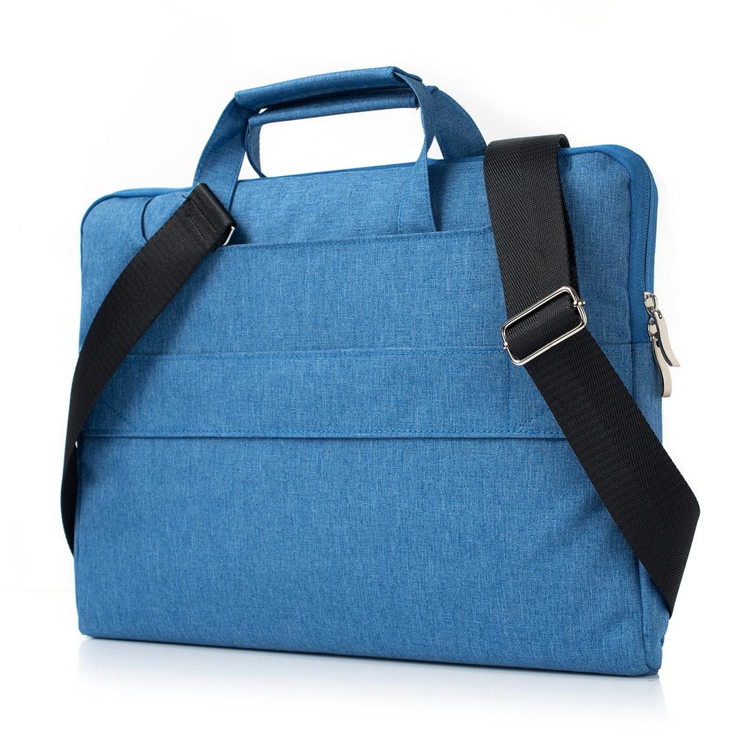 15.4 Inch Laptop Bag - Portable one Shoulder Zipper for Macbook Samsung Sony Dell Alienware Chuwi Asus Hp - Dark Blue 4