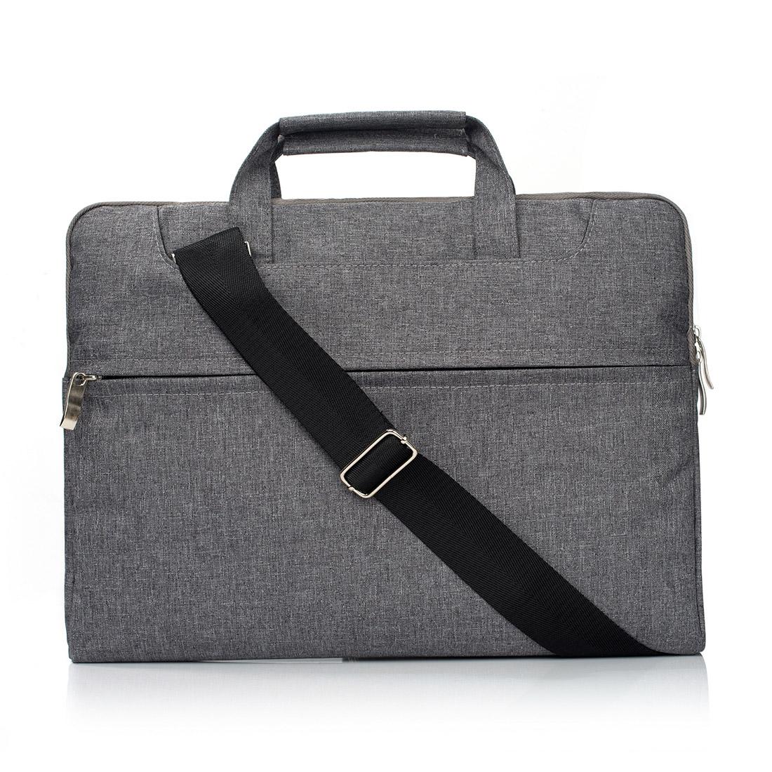 15.4 Inch Laptop Bag - Portable one Shoulder Zipper for Macbook Samsung Sony Dell Alienware Chuwi Asus Hp - Dark Blue 13
