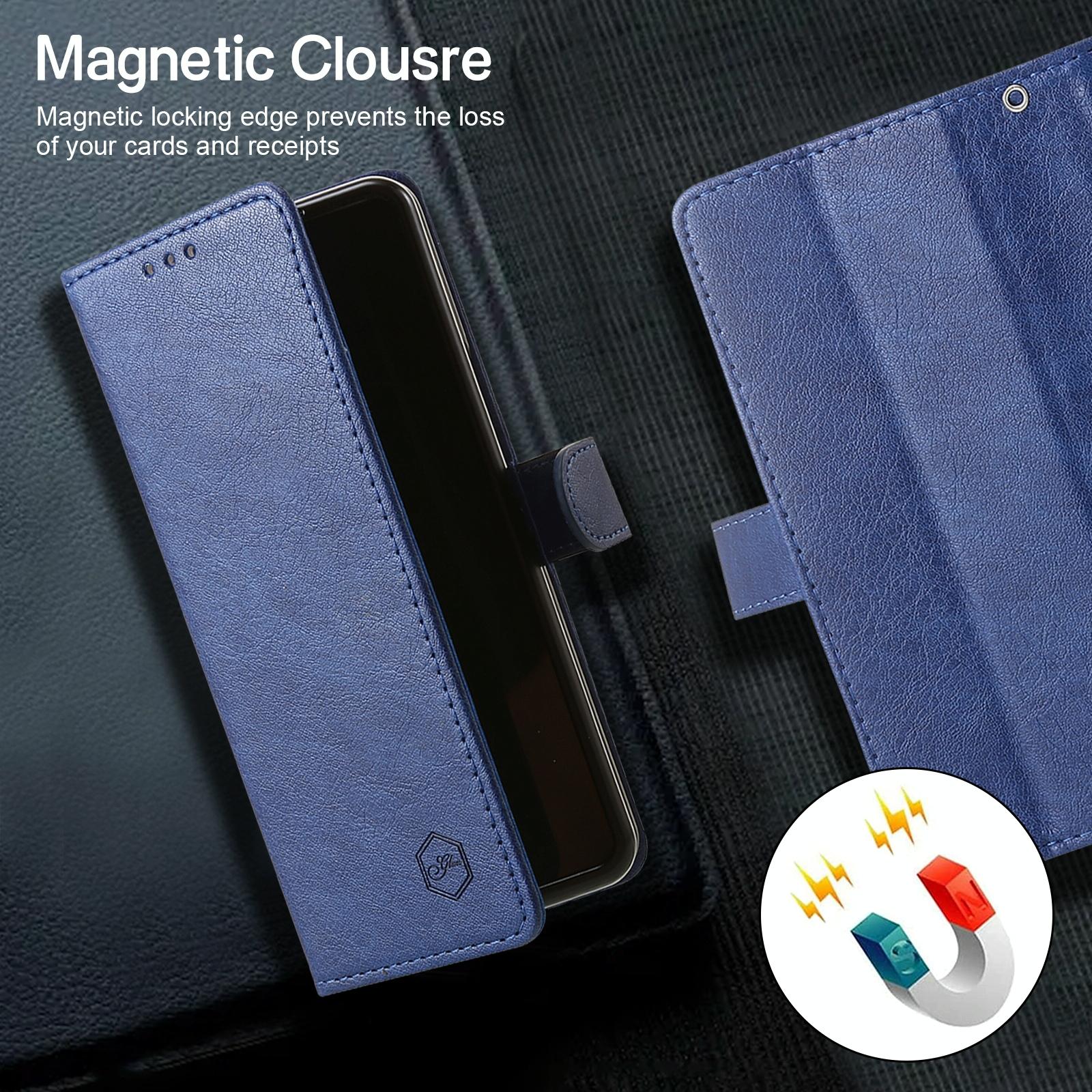 For Samsung Galaxy Z Fold4 5G Leather Texture Phone Case - Pu Tpu - Champagne 5
