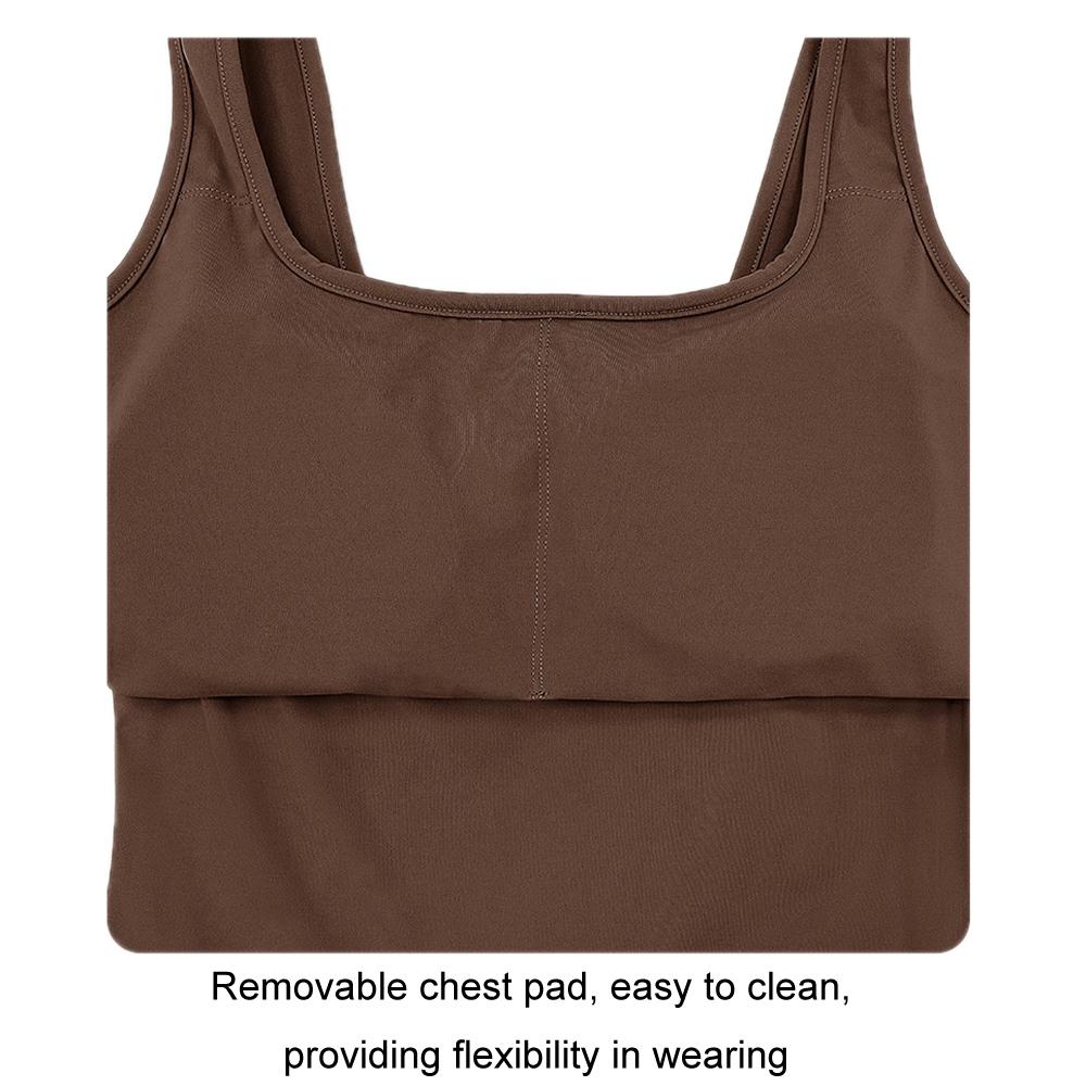 Yoga Bodysuit With Chest Pad Size L Tight Fit - Mocha Colour - Xxl 6